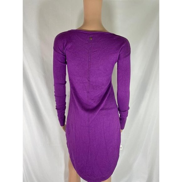 Marciano Women's Sweater Pullover Tunic Purple Wool Long Sleeves Round Neck XS - Picture 8 of 12